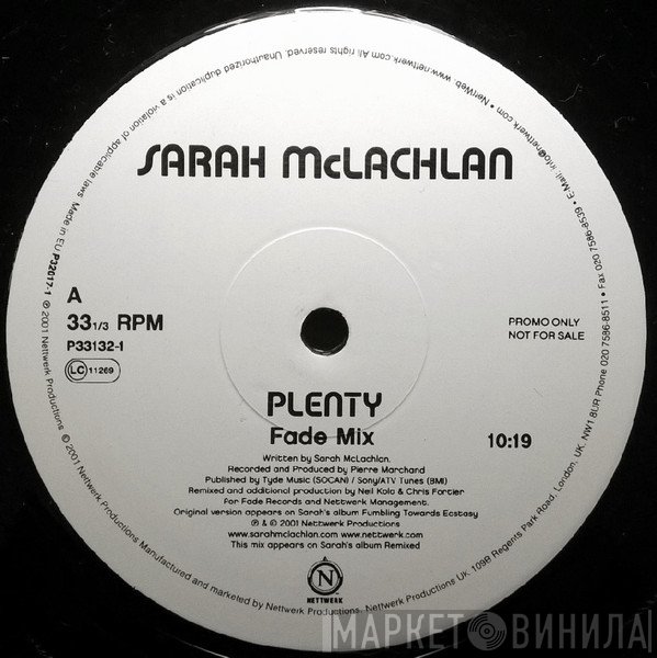 Sarah McLachlan - Plenty