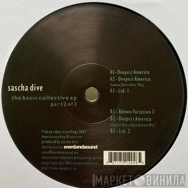 Sascha Dive - The Basic Collective EP (Part 2 Of 3)