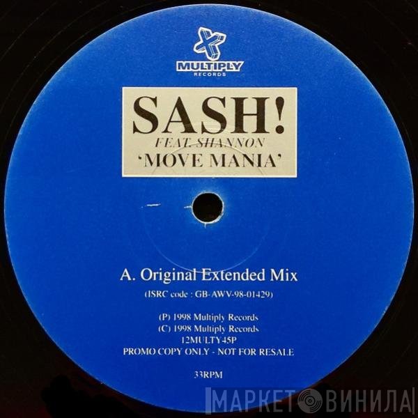 Sash! Feat. Shannon  - Move Mania