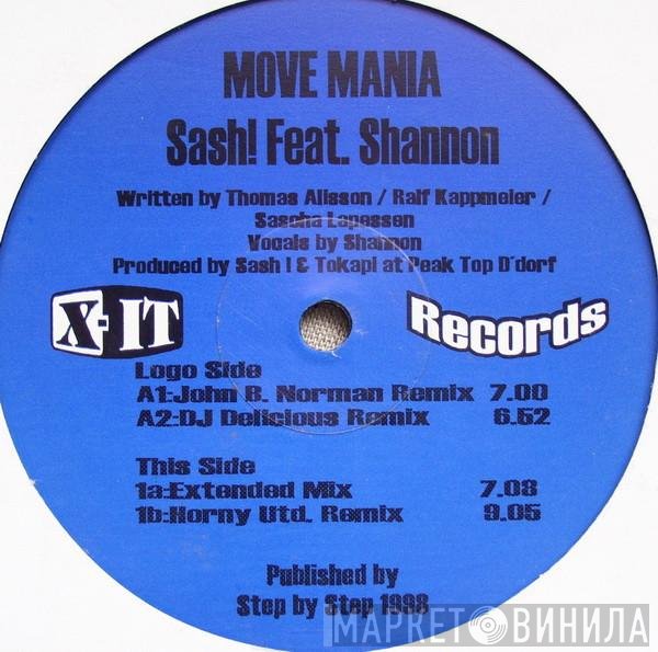 Sash! Feat. Shannon  - Move Mania
