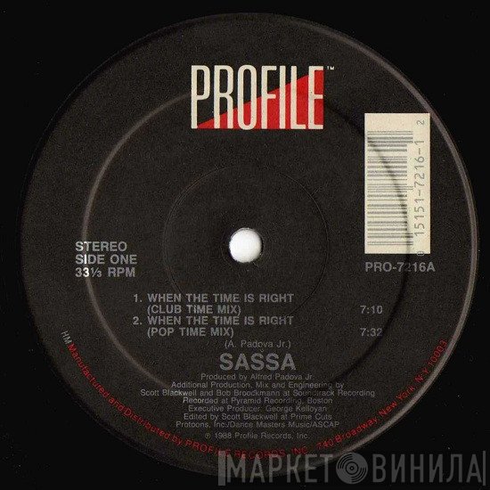 Sassa - When The Time Is Right