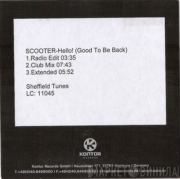 Scooter  - Hello! (Good To Be Back)