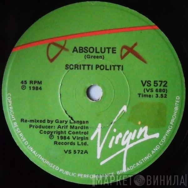 Scritti Politti  - Absolute