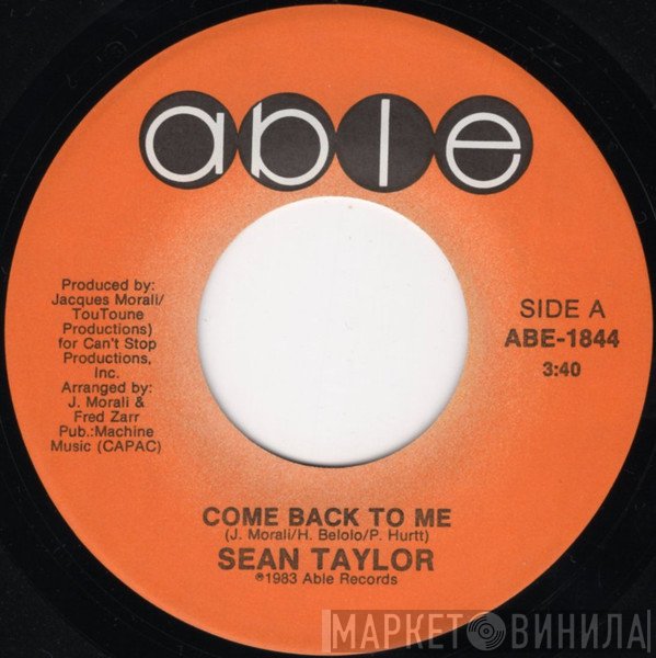Sean Taylor - Come Back To Me