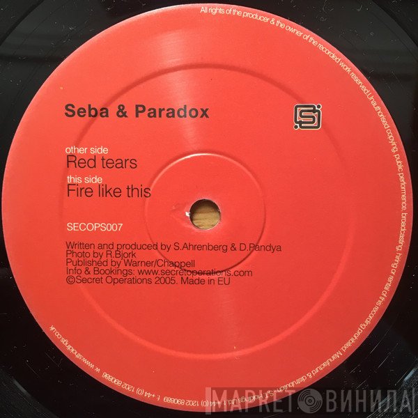 Seba & Paradox - Red Tears / Fire Like This