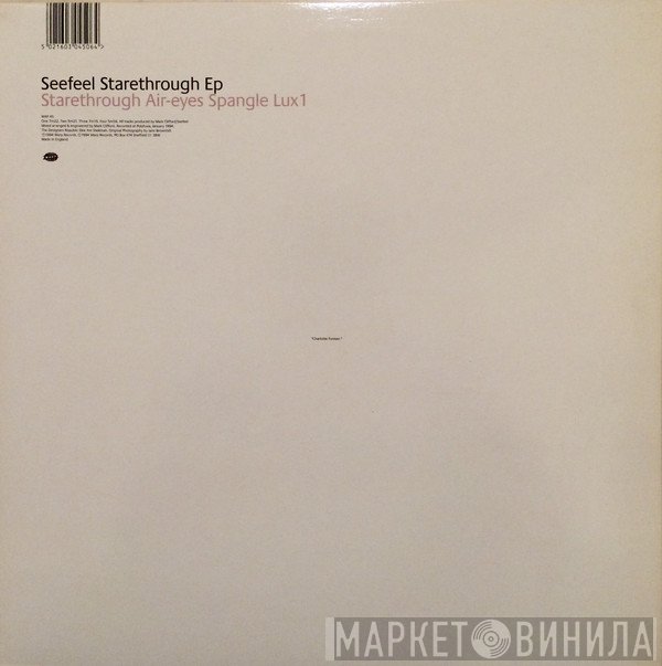 Seefeel - Starethrough Ep