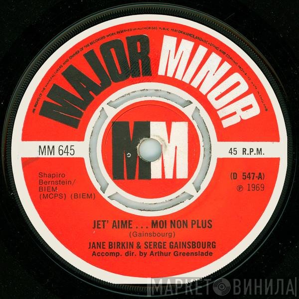 Serge Gainsbourg, Jane Birkin - Jet' Aime...Moi Non Plus
