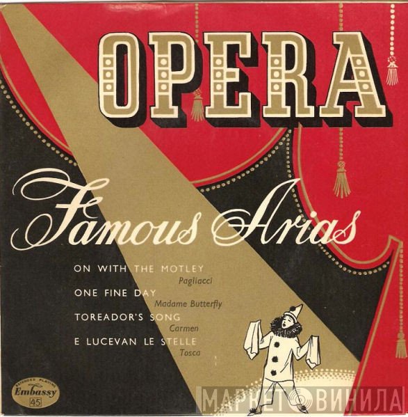 Serge Lamont, Embassy Opera Stars - Opera - Famous Arias