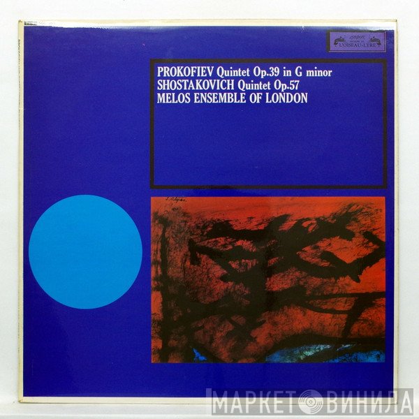 Sergei Prokofiev, Dmitri Shostakovich, Melos Ensemble Of London - Quintet Op. 39 In G Minor / Quintet Op. 57