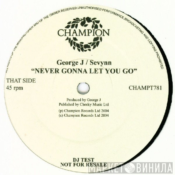 Sevynn, DJ George J - Never Gonna Let You Go
