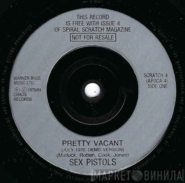 Sex Pistols - Pretty Vacant / I Wanna Be Me