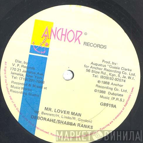 Shabba Ranks / Deborahe Glasgow  - Mr. Lover Man