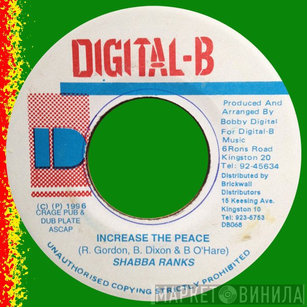 Shabba Ranks  - Increase The Peace