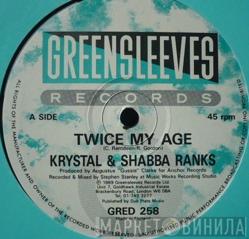 Shabba Ranks, Krystal  - Twice My Age