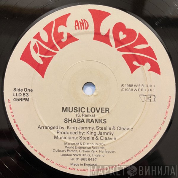 Shabba Ranks  - Music Lover