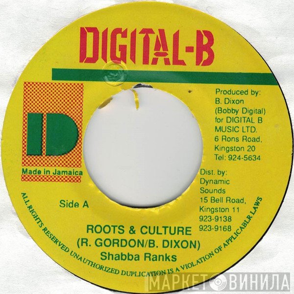 Shabba Ranks  - Roots & Culture