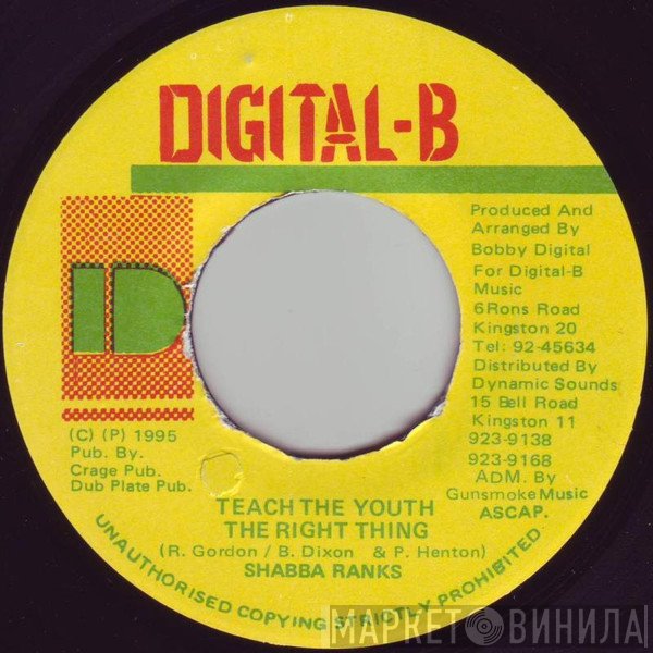 Shabba Ranks - Teach The Youth The Right Thing