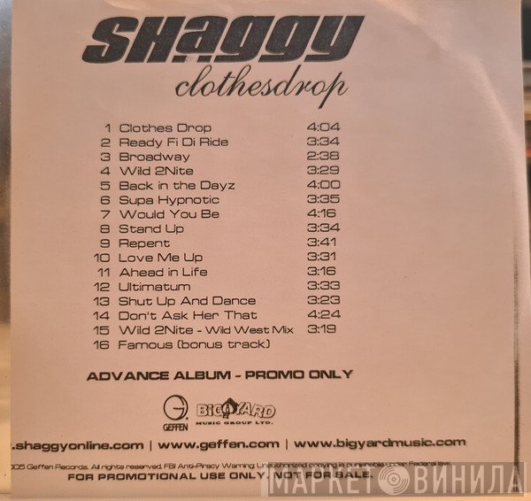 Shaggy  - Clothesdrop