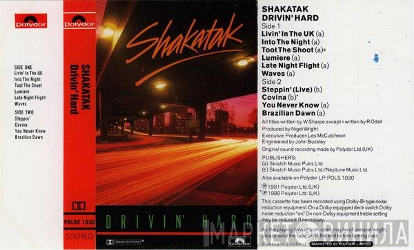 Shakatak  - Drivin' Hard