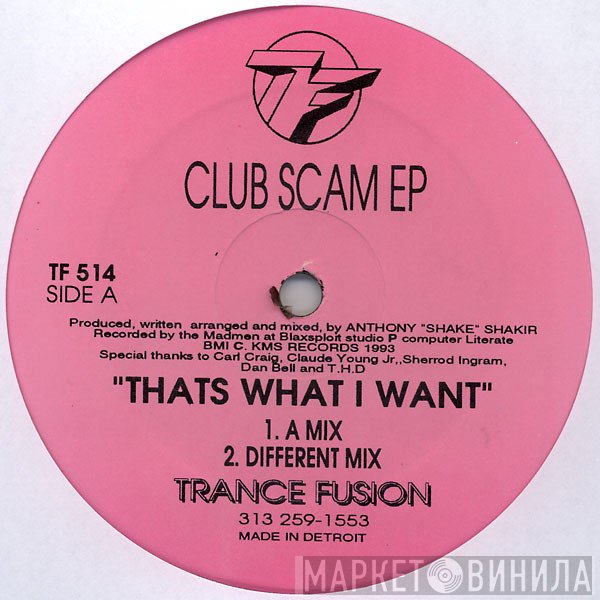 Shake  - Club Scam EP