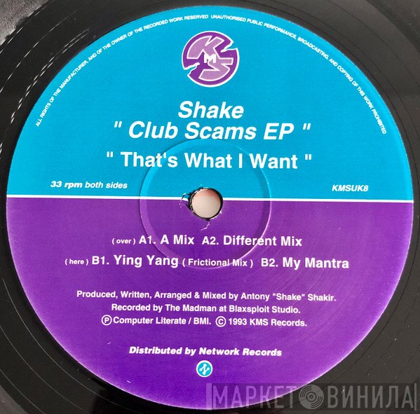 Shake - Club Scams EP