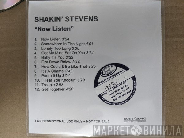 Shakin' Stevens  - Now Listen