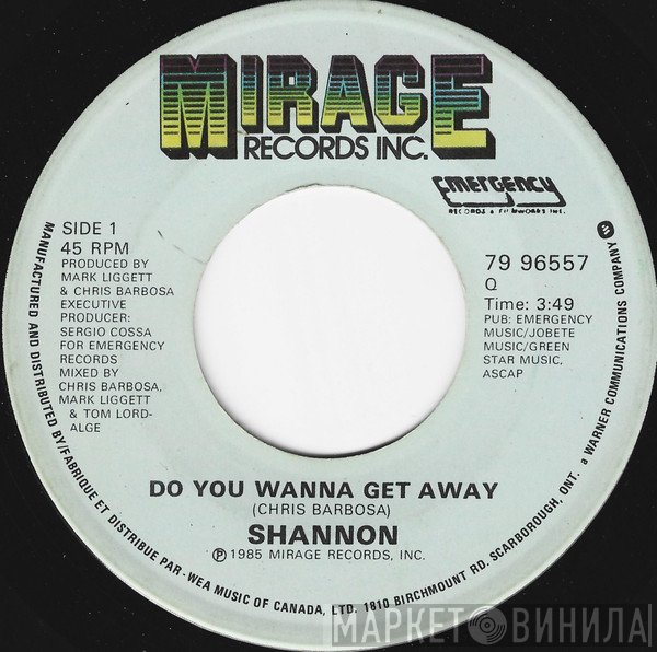 Shannon - Do You Wanna Get Away