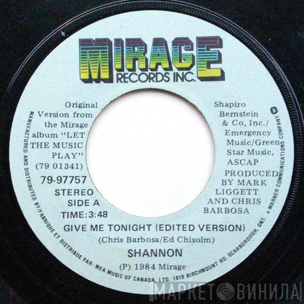 Shannon - Give Me Tonight