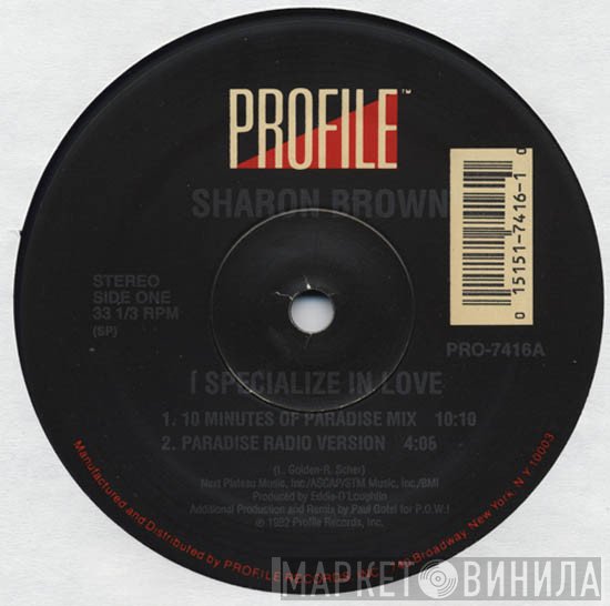Sharon Brown - I Specialize In Love