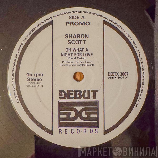 Sharon Scott  - Oh What A Night For Love PROMO