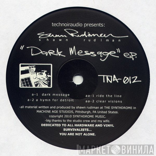 Shawn Rudiman  - Dark Message EP.