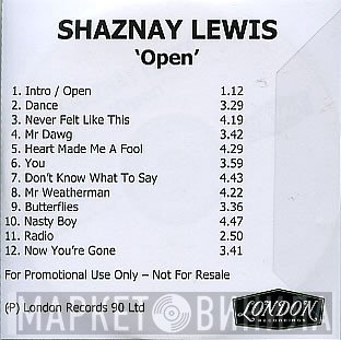 Shaznay Lewis  - Open