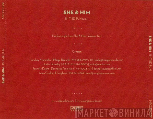 She & Him  - In The Sun