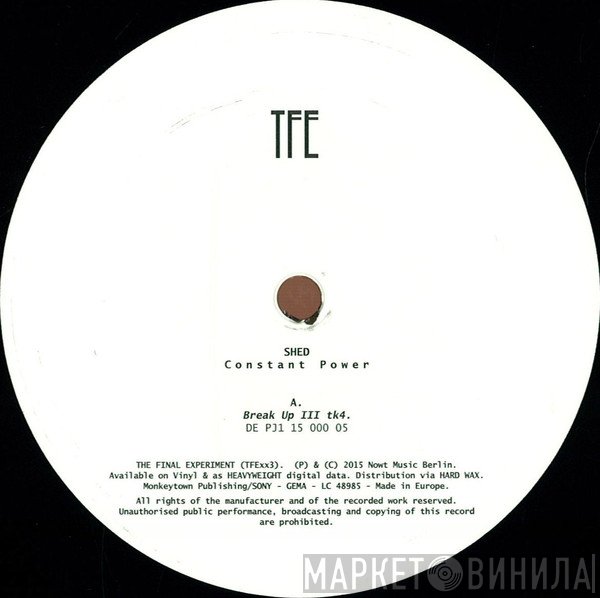 Shed  - Constant Power