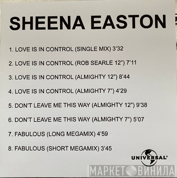 Sheena Easton  - Love Is In Control