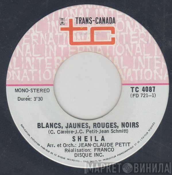 Sheila   - Blancs, Jaunes, Rouges, Noirs