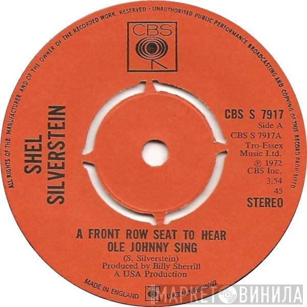 Shel Silverstein - A Front Row Seat To Hear Ole Johnny Sing