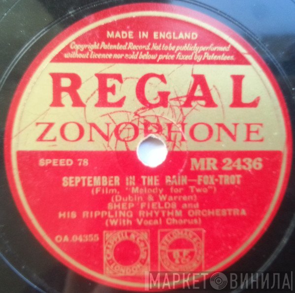 Shep Fields And His Rippling Rhythm  - September In The Rain / Melody For Two