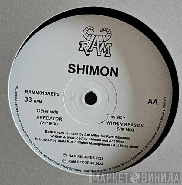 Shimon - The Predator / Within Reason (Ant Miles VIP Remixes)