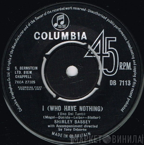 Shirley Bassey - I (Who Have Nothing)