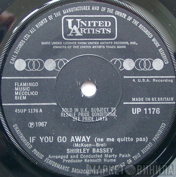 Shirley Bassey - If You Go Away (Ne Me Quitte Pas)