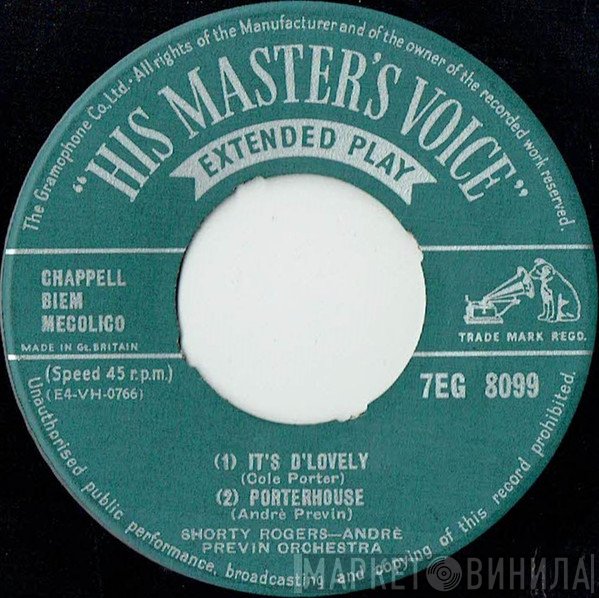Shorty Rogers, André Previn And His Orchestra - It's D'Lovely