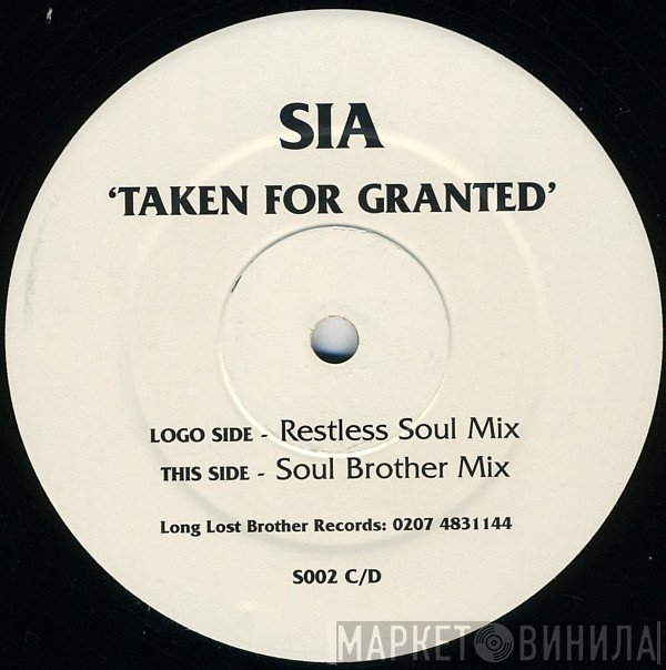 Sia - Taken For Granted