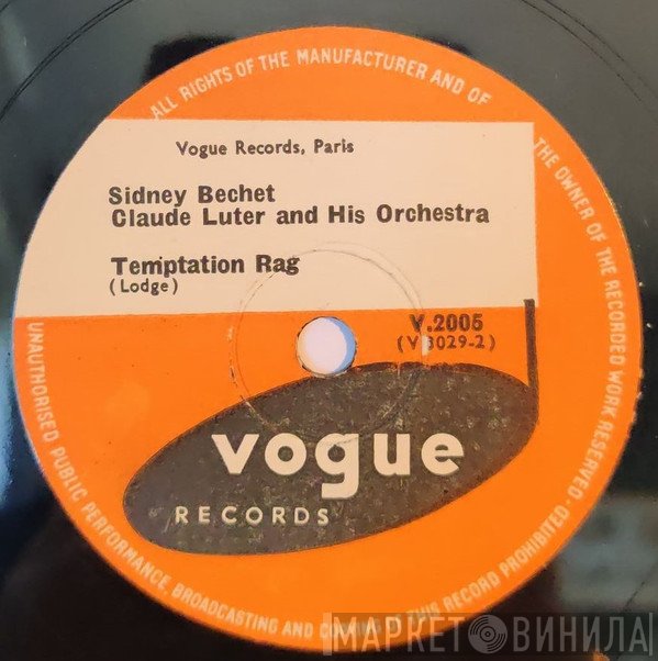 Sidney Bechet, Claude Luter Et Son Orchestre  - Temptation Rag / Riverboat Shuffle