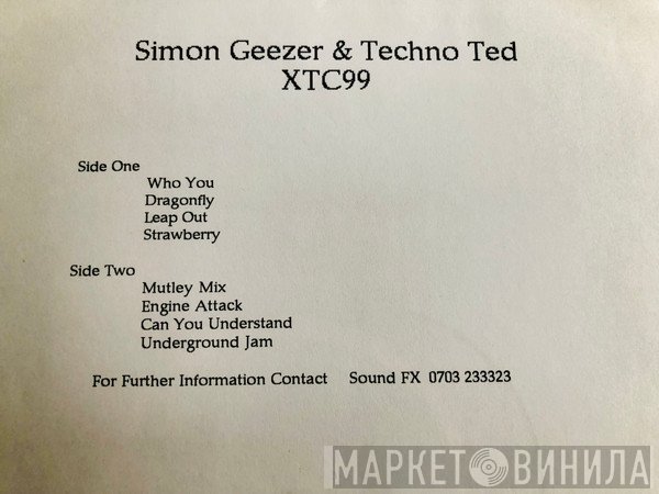 Simon Geezer &amp; Techno Ted - Who You