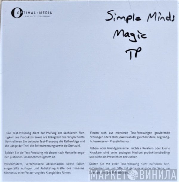 Simple Minds  - Magic