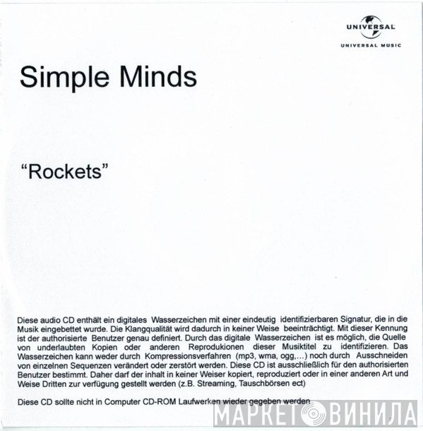 Simple Minds  - Rockets