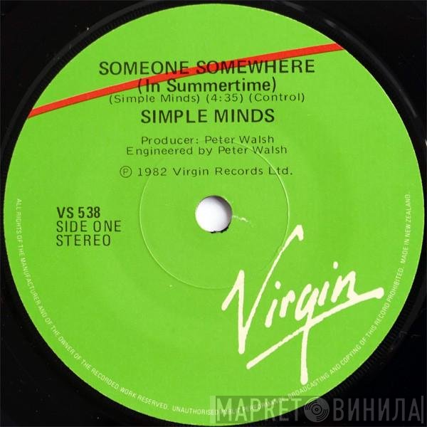 Simple Minds  - Someone Somewhere (In Summertime)