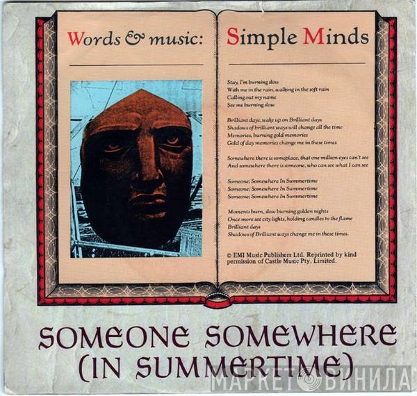 Simple Minds  - Someone Somewhere (In Summertime)