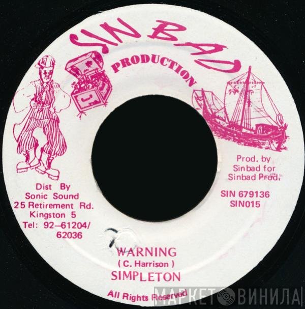 Simpleton - Warning